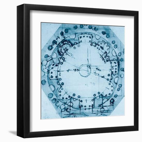 Ideal Plan-Baldassare Peruzzi-Framed Art Print