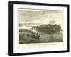 Ideal View of a Lake Village in the Laibach Basin, Carniola-null-Framed Giclee Print