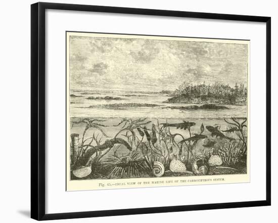 Ideal View of the Marine Life of the Carboniferous System-null-Framed Giclee Print