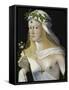 Idealized Portrait of a Courtesan as Flora, about 1520/25-Bartolomeo Veneto-Framed Stretched Canvas