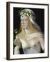 Idealized Portrait of a Courtesan as Flora, about 1520/25-Bartolomeo Veneto-Framed Giclee Print