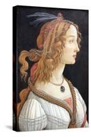 Idealized Portrait of a Lady (Portrait of Simonetta Vespucc), C. 1480-Sandro Botticelli-Stretched Canvas