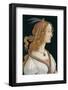 Idealized Portrait of a Lady (Portrait of Simonetta Vespucci as Nymph), 1480-Sandro Botticelli-Framed Art Print