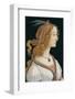 Idealized Portrait of a Lady (Portrait of Simonetta Vespucci as Nymph), 1480-Sandro Botticelli-Framed Art Print