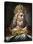 Idealized Portrait of Charlemagne-null-Stretched Canvas