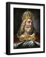 Idealized Portrait of Charlemagne-null-Framed Giclee Print