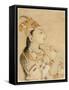 Idealized Portrait of the Mughal Empress Nur Jahan-Mughal School-Framed Stretched Canvas