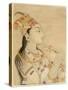 Idealized Portrait of the Mughal Empress Nur Jahan-Mughal School-Stretched Canvas