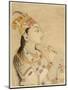 Idealized Portrait of the Mughal Empress Nur Jahan-Mughal School-Mounted Premium Giclee Print