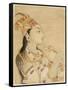 Idealized Portrait of the Mughal Empress Nur Jahan-Mughal School-Framed Stretched Canvas