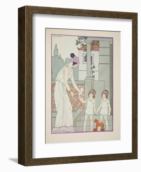 Identical Twins, Illustration from 'The Works of Hippocrates', 1934 (Colour Litho)-Joseph Kuhn-Regnier-Framed Giclee Print