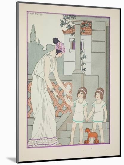 Identical Twins, Illustration from 'The Works of Hippocrates', 1934 (Colour Litho)-Joseph Kuhn-Regnier-Mounted Giclee Print