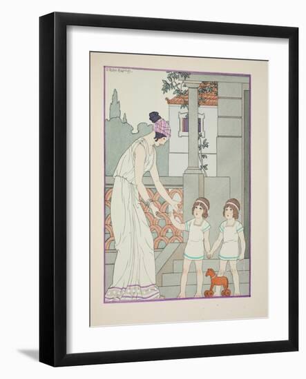 Identical Twins, Illustration from 'The Works of Hippocrates', 1934 (Colour Litho)-Joseph Kuhn-Regnier-Framed Giclee Print