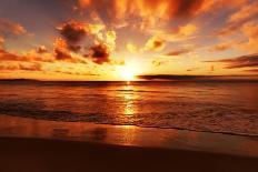 Beautiful Tropical Sunset on the Beach-idizimage-Photographic Print