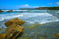 Soft Wave of the Sea on the Sandy Beach-idizimage-Mounted Photographic Print