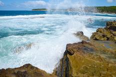 Soft Wave of the Sea on the Sandy Beach-idizimage-Mounted Photographic Print