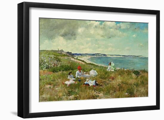 Idle Hours-William Merritt Chase-Framed Art Print