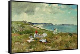 Idle Hours-William Merritt Chase-Framed Stretched Canvas