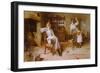 Idle Moments (W/C on Paper)-Carlton Alfred Smith-Framed Giclee Print