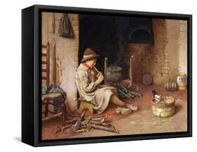 Idle Moments-Charles Edward Wilson-Framed Stretched Canvas