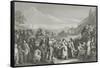 Idle on the Road-William Hogarth-Framed Stretched Canvas