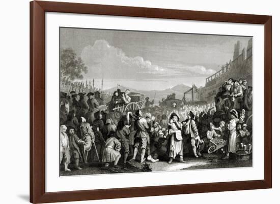 Idle on the Road-William Hogarth-Framed Giclee Print