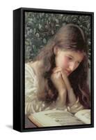 Idle Tears-Edward Robert Hughes-Framed Stretched Canvas