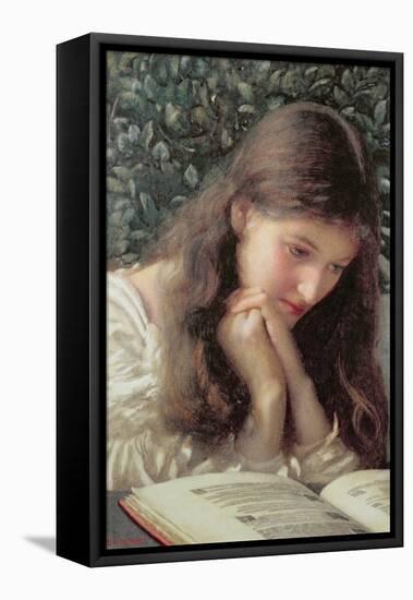 Idle Tears-Edward Robert Hughes-Framed Stretched Canvas