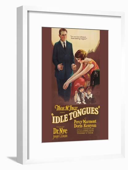 Idle Tongues-null-Framed Art Print