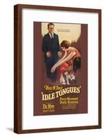 Idle Tongues-null-Framed Art Print