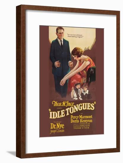 Idle Tongues-null-Framed Art Print