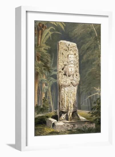 Idol at Copan-Frederick Catherwood-Framed Giclee Print