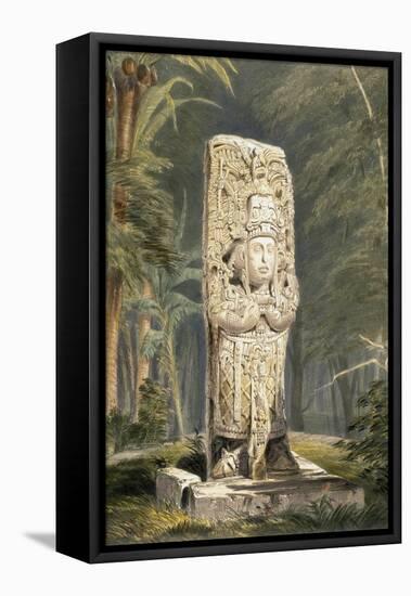 Idol at Copan-Frederick Catherwood-Framed Stretched Canvas