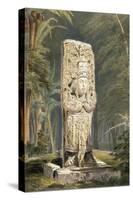 Idol at Copan-Frederick Catherwood-Stretched Canvas