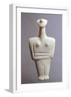 Idol in Marble from Island of Syros, Greece, Cycladic Civilization, 3500-1050 Bc-null-Framed Giclee Print