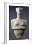 Idol in Paros Marble from Syros, Greece. Cycladic Civilization, 3500-1050 BC-null-Framed Giclee Print