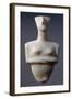 Idol in Paros Marble from Syros, Greece. Cycladic Civilization, 3500-1050 BC-null-Framed Giclee Print