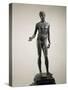 Idolino, Bronze Statue of Athlete, Copy from Greek Original of 5th Century B.C.-null-Stretched Canvas