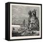 Idols on the Banks of the River Irrawaddy, Burmah-null-Framed Stretched Canvas