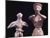 Idols, Terracotta Statues from Petsofa and Chamaizi-null-Mounted Giclee Print