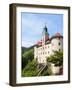 Idrija, Slovenian Littoral, Slovenia. Gewerkenegg castle. The castle houses the town museum whic...-null-Framed Photographic Print