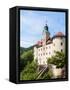 Idrija, Slovenian Littoral, Slovenia. Gewerkenegg castle. The castle houses the town museum whic...-null-Framed Stretched Canvas