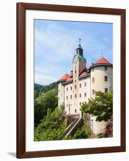 Idrija, Slovenian Littoral, Slovenia. Gewerkenegg castle. The castle houses the town museum whic...-null-Framed Photographic Print