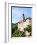 Idrija, Slovenian Littoral, Slovenia. Gewerkenegg castle. The castle houses the town museum whic...-null-Framed Photographic Print