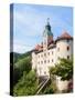 Idrija, Slovenian Littoral, Slovenia. Gewerkenegg castle. The castle houses the town museum whic...-null-Stretched Canvas