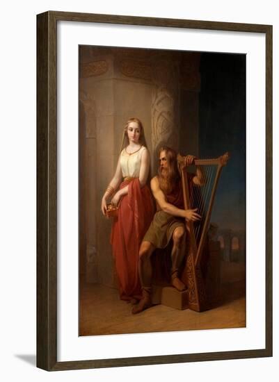 Idun and Bragi, 1846-Nils Jakob Blommér-Framed Giclee Print