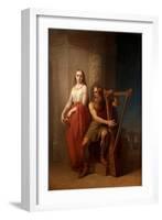 Idun and Bragi, 1846-Nils Jakob Blommér-Framed Premium Giclee Print