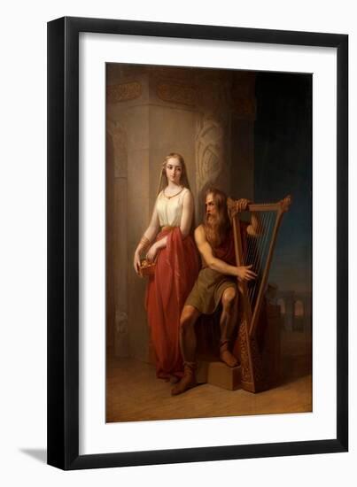 Idun and Bragi, 1846-Nils Jakob Blommér-Framed Giclee Print