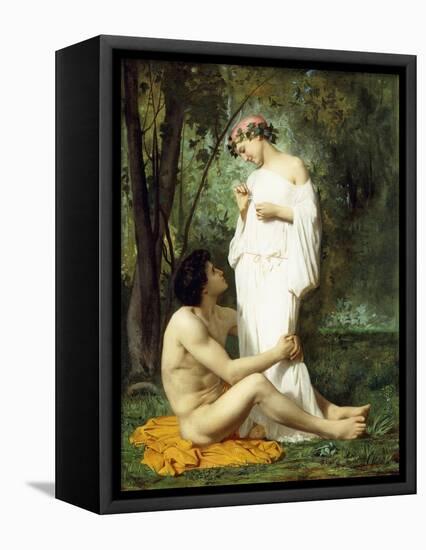 Idyll, 1851-52-William Adolphe Bouguereau-Framed Stretched Canvas