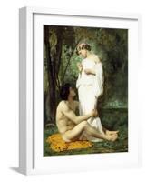 Idyll, 1851-52-William Adolphe Bouguereau-Framed Giclee Print